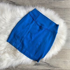 Vintage Bisou Bisou Blue 90s Bodycon Mini Skirt